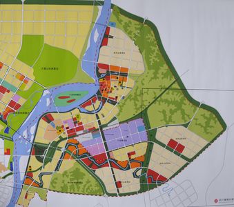 根据南充市第七次城市修编,北部新城小龙—龙门片区的规划蓝图已